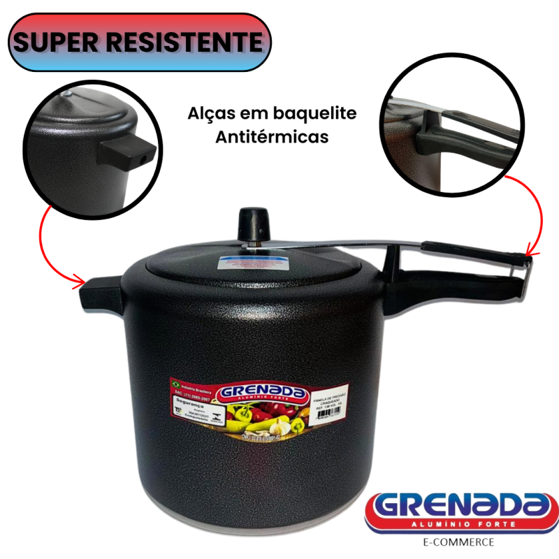 Kit 3 Panela de Pressão Craqueado (Preto) - Image 5