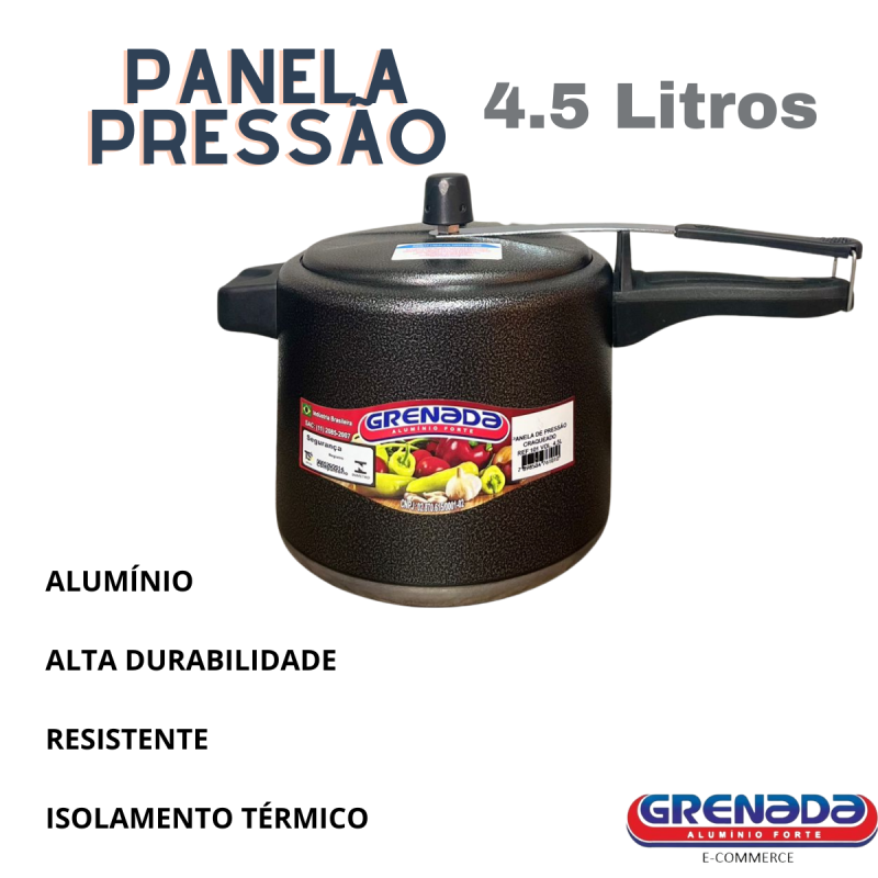 Kit 3 Panela de Pressão Craqueado (Preto) - Image 6